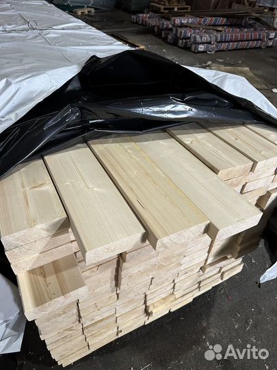 Доска сухая строганная 45*145*6009