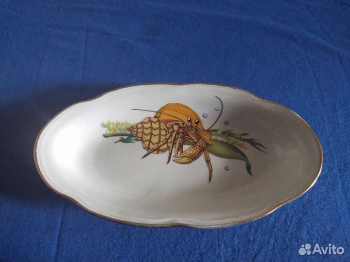 Молочник/соусник Дулево СССР 61г.,селедочница СССР