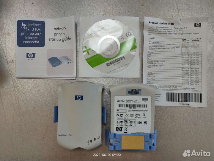 J6035G HP Jetdirect 175x external print server