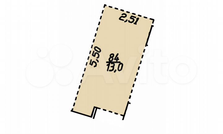Машиноместо, 13 м²