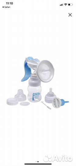 Молокоотсос ручной Dr. Brown,s с антиколиковой бут