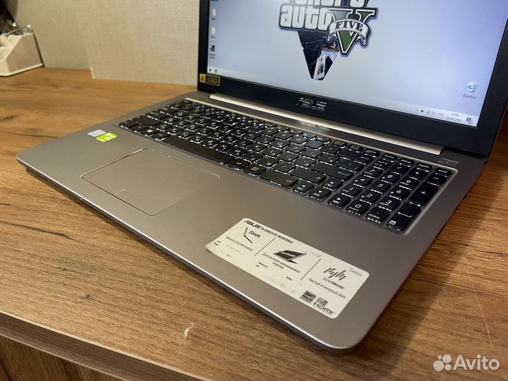 Игровой Asus i5/8 гб/Nvidia 940MX/SSD+HDD/метал