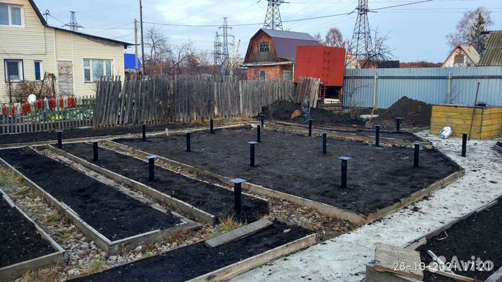 Монтаж винтовых свай