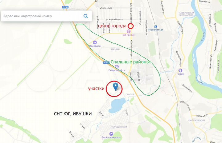 Участок 3,56 га (СНТ, ДНП)