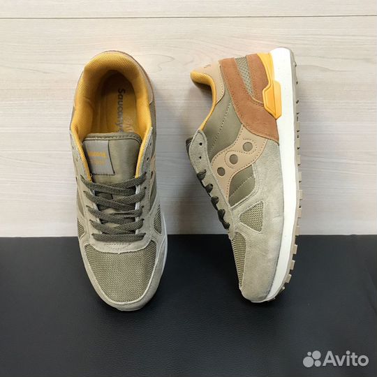 Кроссовки Saucony Shadow летние мужские коричневые