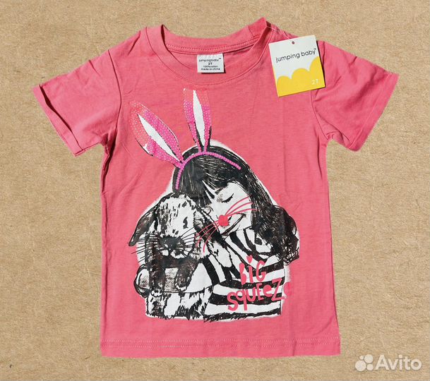 Комплект из 4-х футболок для девочки 86