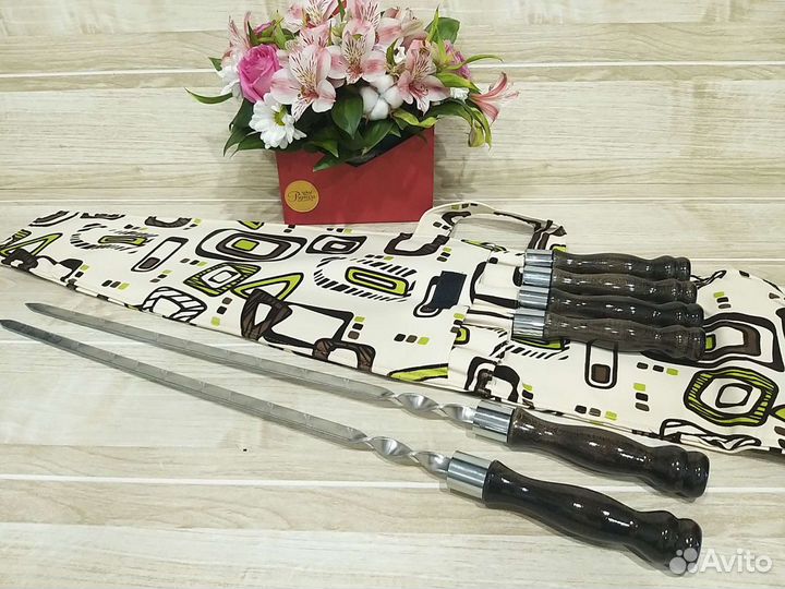 Шампура из нержавейки в чехле