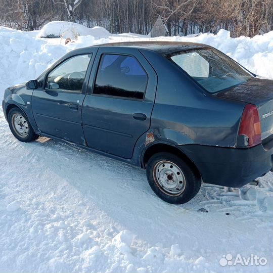 Renault Logan 1.4 МТ, 2007, битый, 200 000 км