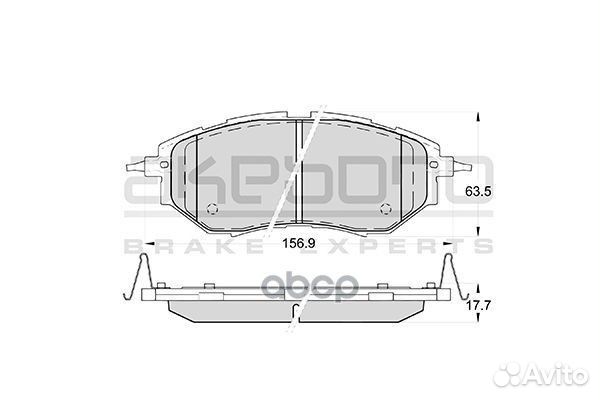 Колодки тормозные Япония legacy BL#,BP# '03- F