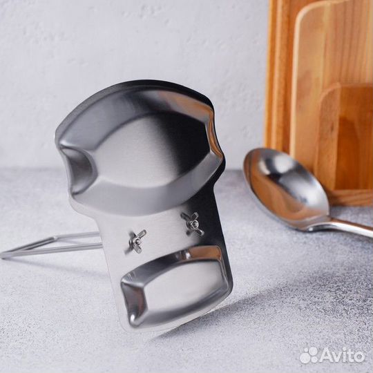 Подставка из нержавеющей стали под крышку и ложку