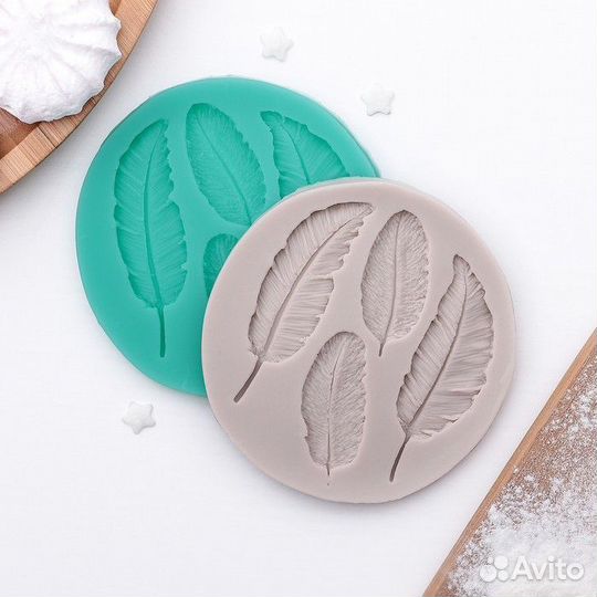 Силиконовый молд Доляна «Пёрышко», 98,6 см, цвет м