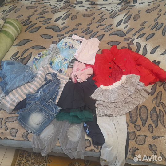 Детские вещи на девочку пакетом 80 86
