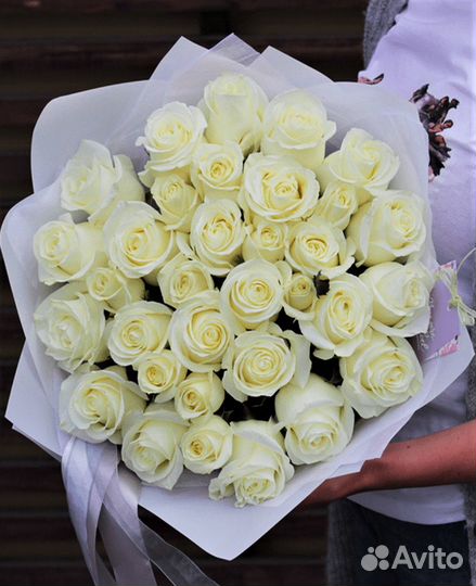 39 белых роз на заказ №465