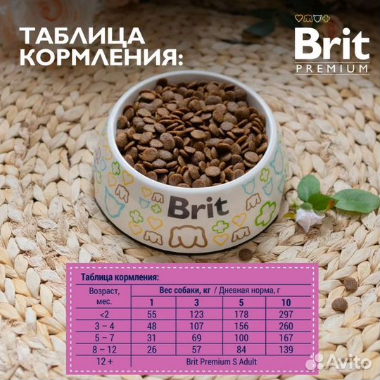 Корм сухой для щенков мелких пород Brit Premium