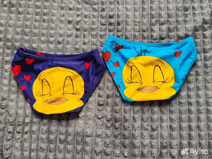 Купальник и плавки для девочки 86