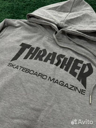 Кофта thrasher серое