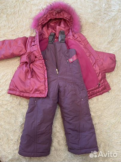 Зимний костюм для девочки 104