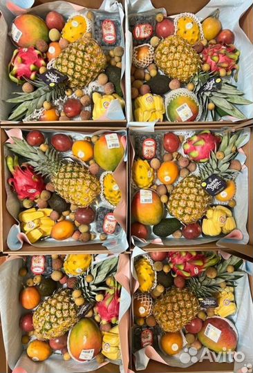 Фрукты свежие, корзина в подарок