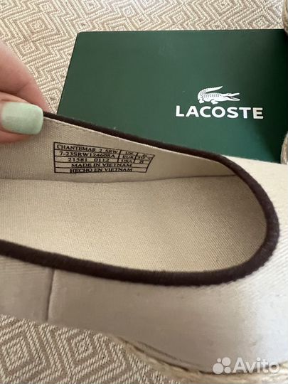 Новые босоножки Lacoste 38 размер