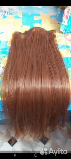 Волосы на заколках 60 см