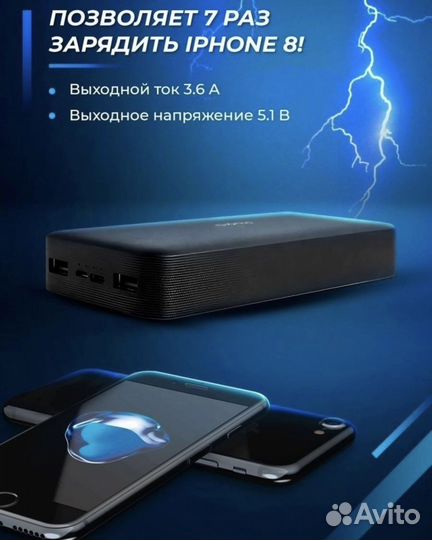 Повербанк 20000mAh/ Зарядка портативная Xiaomi