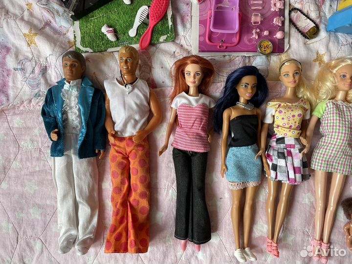 Куклы барби мебель пакетом