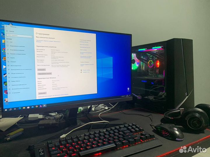 Продам игровой компьютер r5 3500 и GTX 1070
