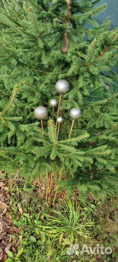 Декор для сада шары металлические