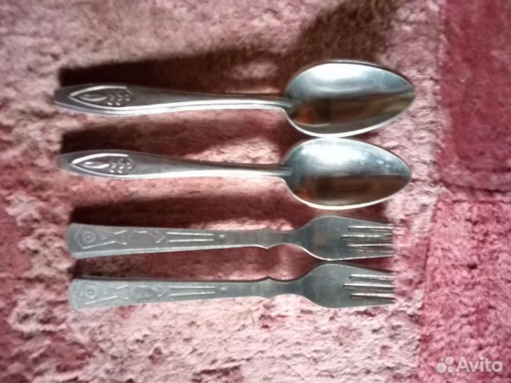 Набор столовых приборов СССР алюминий