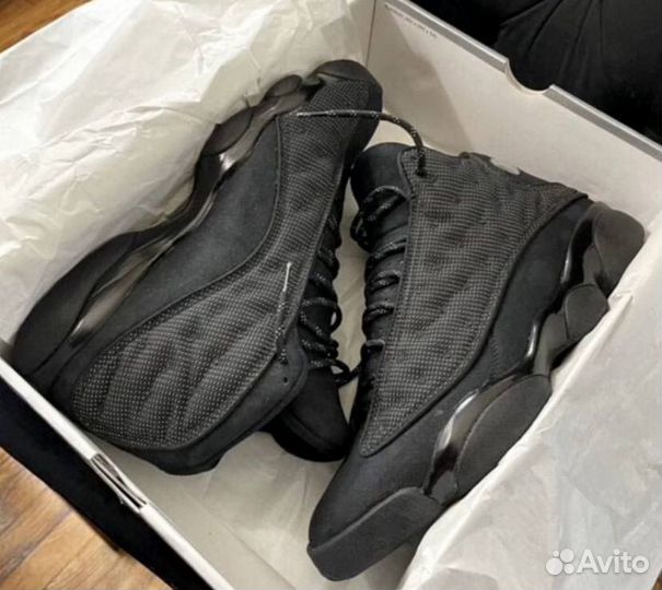 Кроссовки nike air jordan 13 black cat