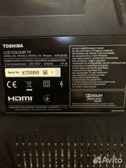 Телевизор Toshiba 42