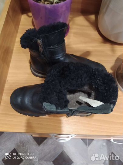 Ботинки зимние для девочки 34 размер