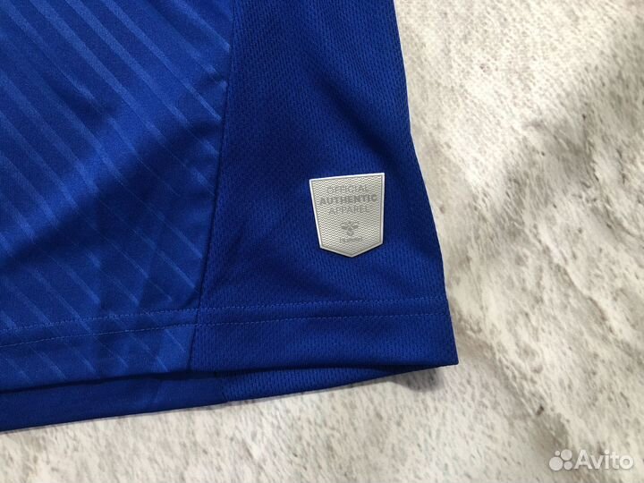 Футболка Hummel x Everton синего цвета (L)