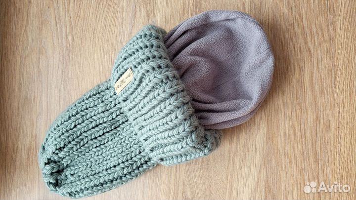 Шапка зимняя женская вязанная