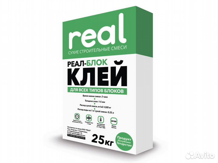 Клей для блоков «Реал Блок»