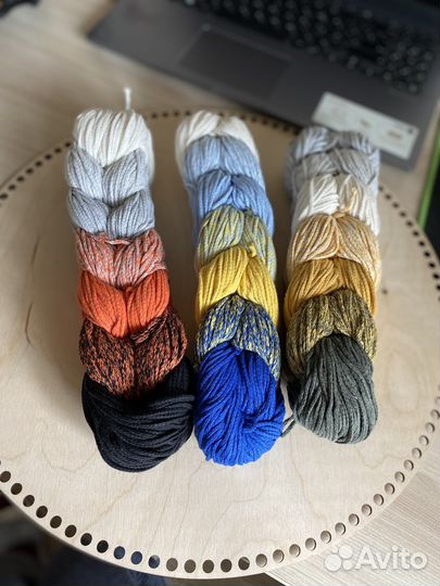 Пряжа хлопок шнур крафтовый