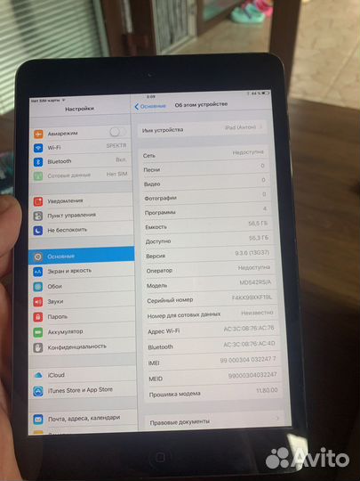 iPad mini 64g cellular