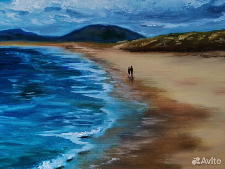 Золотое побережье. Масло/холст/подрамник/лак 60х80