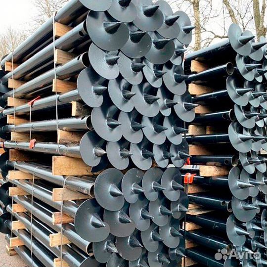 Винтовые сваи под ключ установка