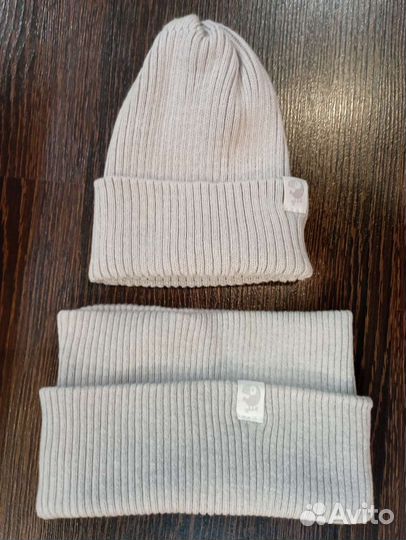 Комплект шапка и снуд детский