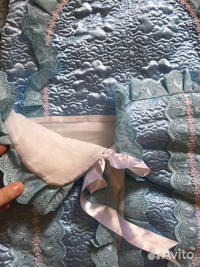 Конверт на выписку в роддом для мальчика утеплённы