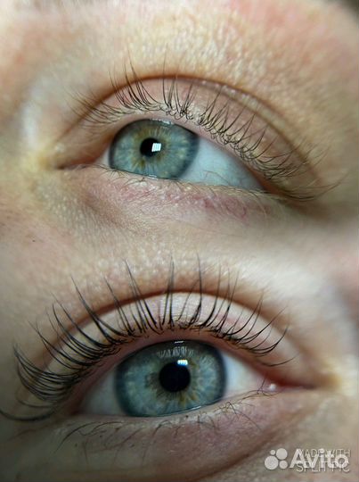 Ламинирование ресниц+ботокс+окрашивание