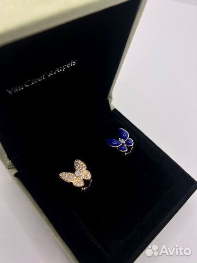 Серьги Van cleef butterfly