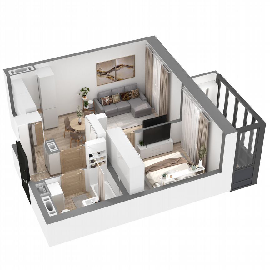 1-к. квартира, 40,8 м², 6/23 эт.
