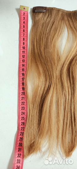 Накладные натуральные волосы на заколках