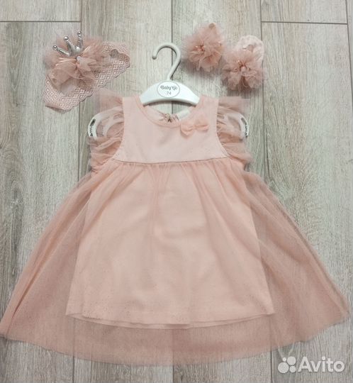 Платье нарядное для девочки 80 размера