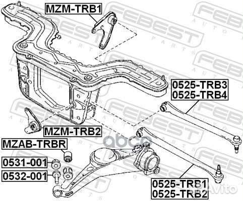 Mazda tribute EP 2000-2007 0532-001 Febest