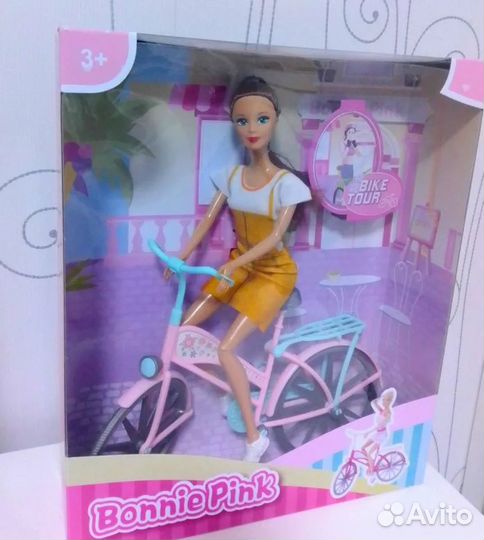 Новая Кукла на велосипеде. Велосипед для Barbie