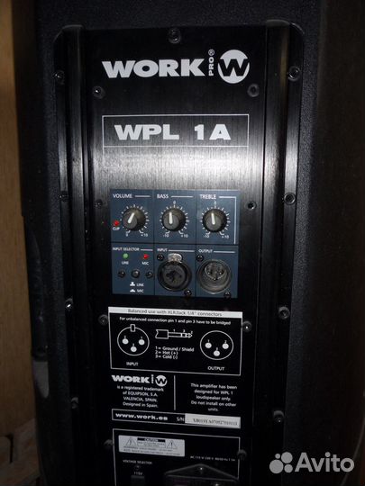 Активные колонки work WPL-1A