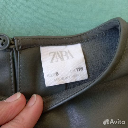 Платье кожа zara 116